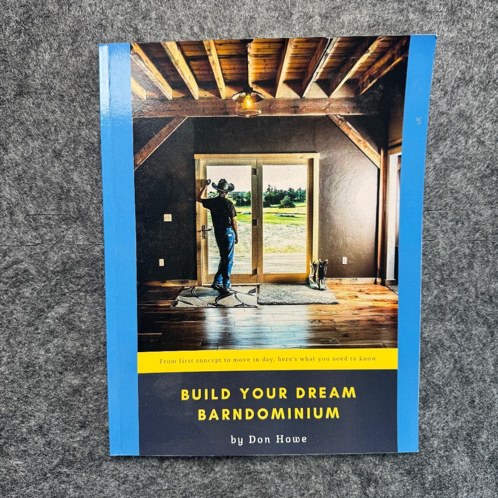 Build Your Dream Barndominium by Don Howe Paperback Home Design Barn FarmHouse